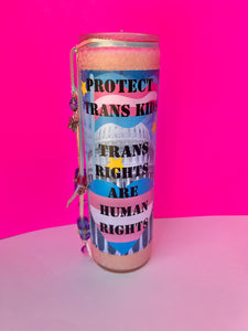 Trans Rights 100% Soy Prayer Candle