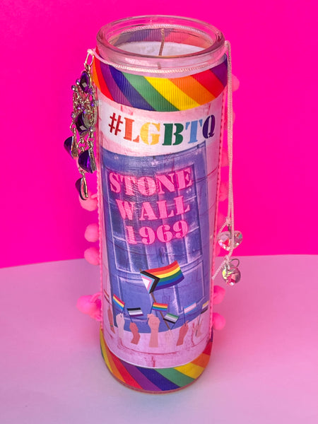 Stonewall 1969- LGBTQ 100% Soy Prayer Candle