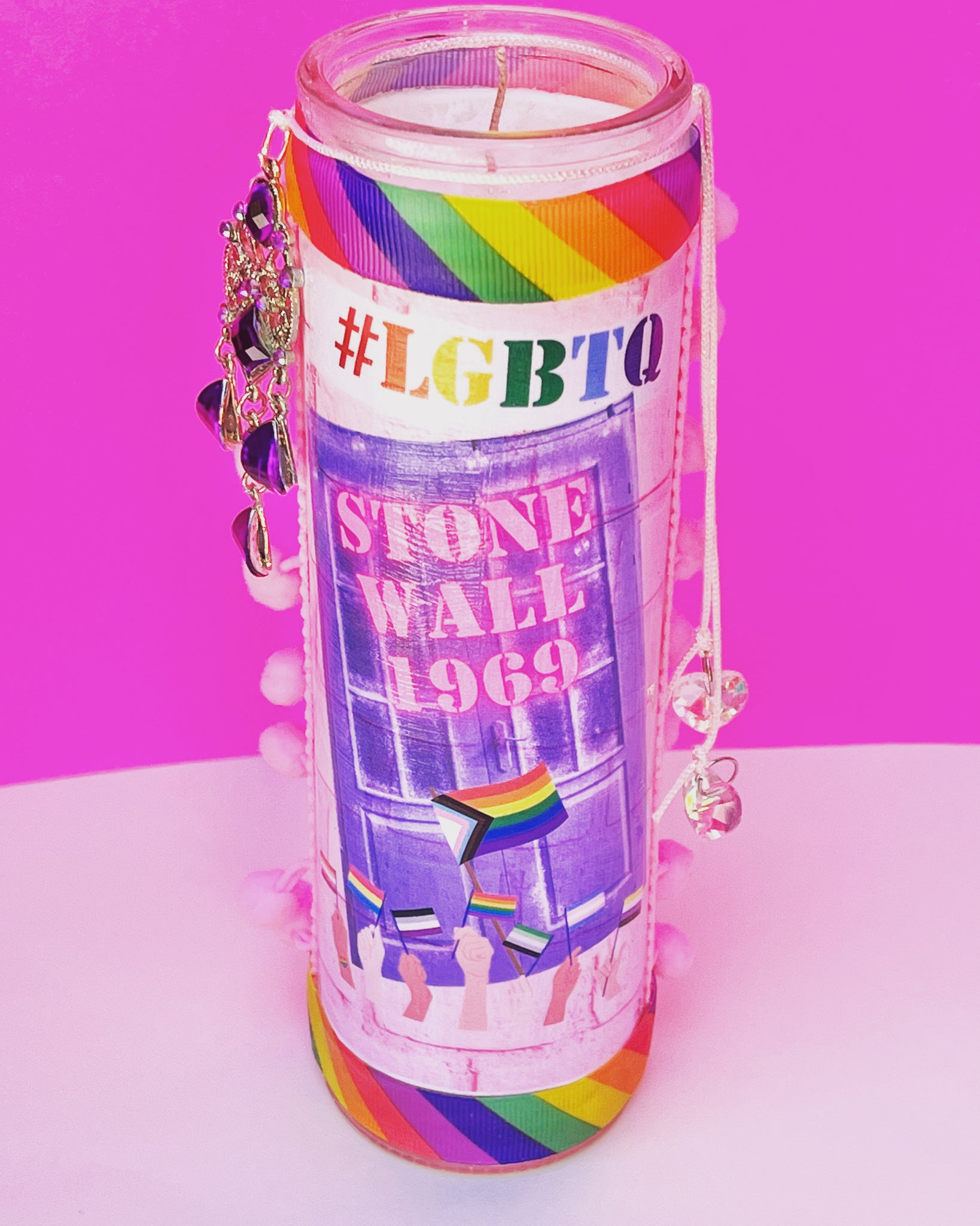 Stonewall 1969- LGBTQ 100% Soy Prayer Candle