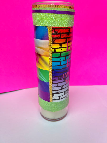 Happy Pride- Love Is Love 100% Soy Prayer Candle