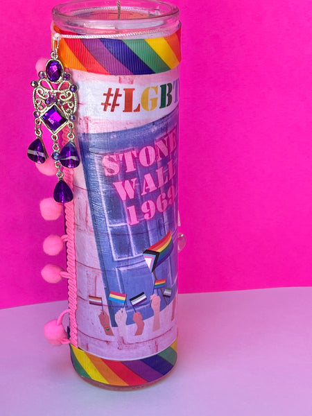 Stonewall 1969- LGBTQ 100% Soy Prayer Candle