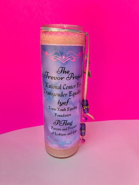 Trans Rights 100% Soy Prayer Candle