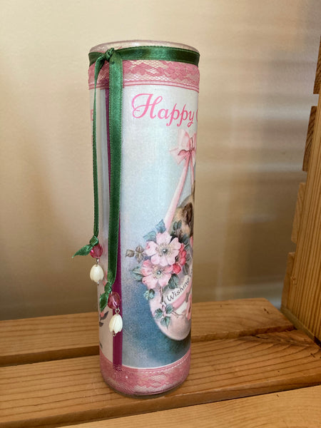 Easter Spring Chicks Prayer Candle