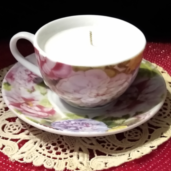 Porcelain Mini Tea Cup Soy Candle