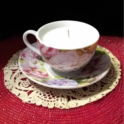 Porcelain Mini Tea Cup Soy Candle