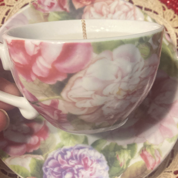 Porcelain Mini Tea Cup Soy Candle